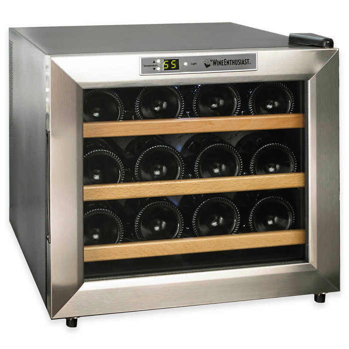 Wine Enthusiast Companies 12 Bottle Silent Series Single Zone Free